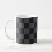 Kroatisch Geometrisches Schwarzes Graues gekreuzte Kaffeetasse (Links)