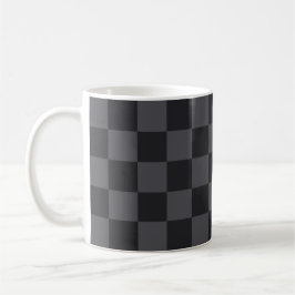 Kroatisch Geometrisches Schwarzes Graues gekreuzte Kaffeetasse