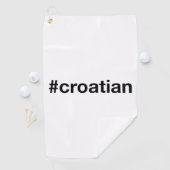 Kroatisch Golfhandtuch (Insitu)
