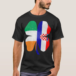 Kroatisch-irisches Kleeblatt Kroatien Irland St Da T-Shirt