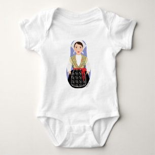 Kroatisch, Istrian Matryoshka Baby Bodysuit Strampler