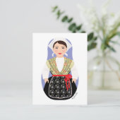 Kroatisch, istrische Matryoshka Postkarte (Stehend Vorderseite)