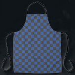 Kroatisch Schwarz-Blau-Schachbrettmuster Schürze<br><div class="desc">Kroatische Schwarz-Blau-Schachbrettmuster-Schürze</div>