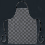 Kroatisch Schwarz-Grau-Prüfplatine-Muster Schürze<br><div class="desc">Kroatische Schwarz-Grau-Schachbrettmuster-Schürze</div>