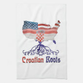 Kroatische Amerikaner Roots Küchentücher (Vertikal)