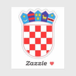 Kroatische Emblem | Hrvatski grab Aufkleber