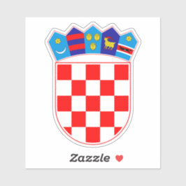 Kroatische Emblem Hrvatski Grb Sticker