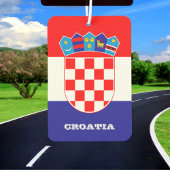 Kroatische Fahne Car Air Freshener, Kroatien Autolufterfrischer