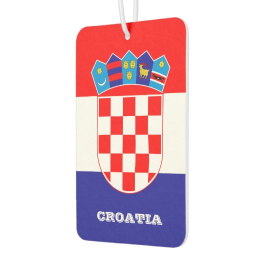 Kroatische Fahne Car Air Freshener, Kroatien Autolufterfrischer (Links)