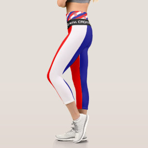 Kroatische Fahne, Mode, Sport / Fitness Capri Leggings