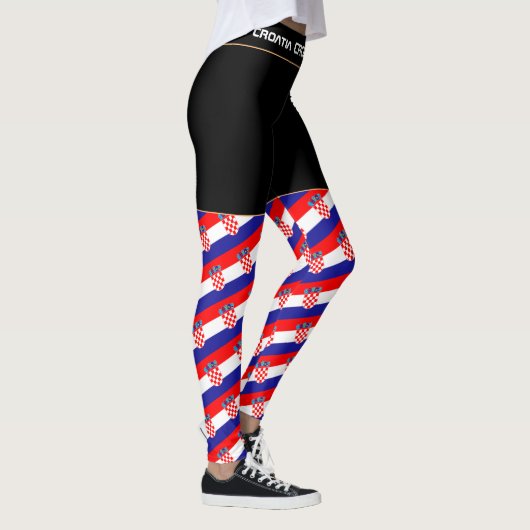 Kroatische Fahne/Sportfan Leggings (Rechts)