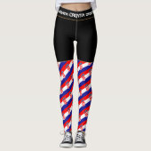 Kroatische Fahne/Sportfan Leggings (Vorderseite)