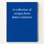 Kroatische Familienrezepte Notizblock (Rückseite)