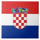 Kroatische Flag Tile Fliese (Vorderseite)