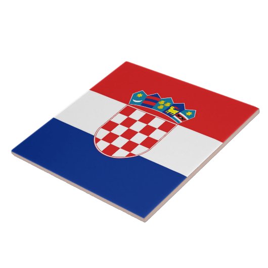 Kroatische Flag Tile Fliese (Seite)