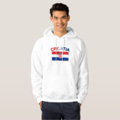 Kroatische Flagge 2 Hoodie (Vorne ganz)