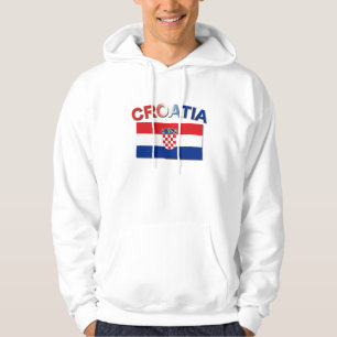 Kroatische Flagge 2 Hoodie