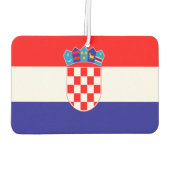 kroatische Flagge Autolufterfrischer (Rückseite)