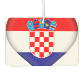 kroatische Flagge Autolufterfrischer (Rückseite)