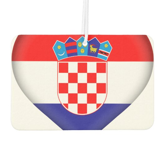 kroatische Flagge Autolufterfrischer (Rückseite)