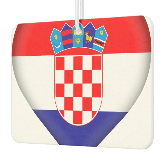 kroatische Flagge Autolufterfrischer (Links)