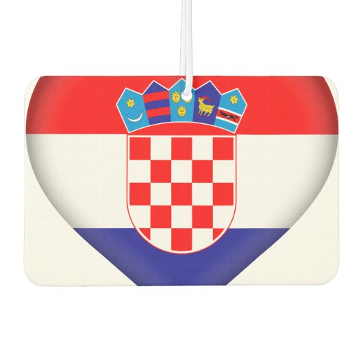 kroatische Flagge Autolufterfrischer (Vorderseite)