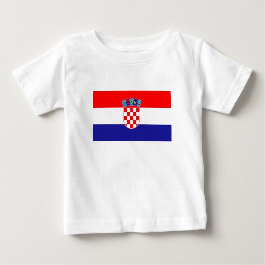 Kroatische Flagge Baby T-shirt (Vorderseite)