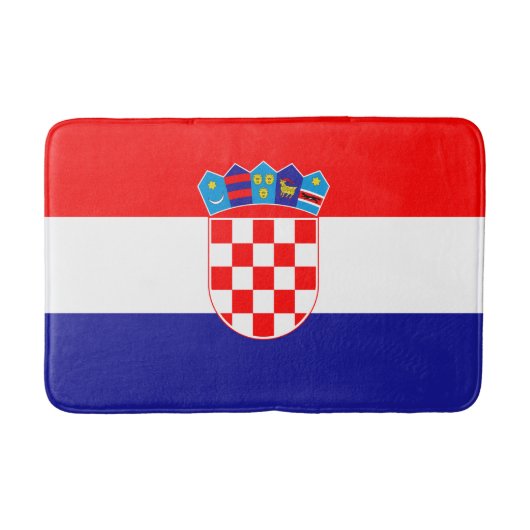 Kroatische Flagge Badematte (Vorderseite)