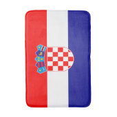 Kroatische Flagge Badematte (Vorderseite Vertikal)