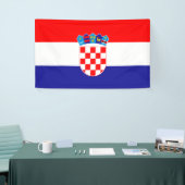 Kroatische Flagge Banner (Messeveranstaltung)