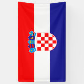 Kroatische Flagge Banner (Vertikal)
