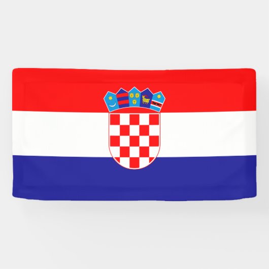 Kroatische Flagge Banner (Horizontal)