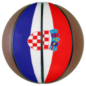 kroatische Flagge Basketball (Vertikal)
