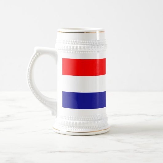 Kroatische Flagge Bierglas (Links)