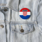 Kroatische Flagge Button (Beispiel)