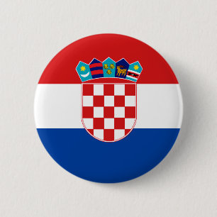 Kroatische Flagge Button