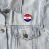 Kroatische Flagge Button (Beispiel)