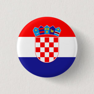 Kroatische Flagge Button