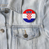 Kroatische Flagge Button (Beispiel)