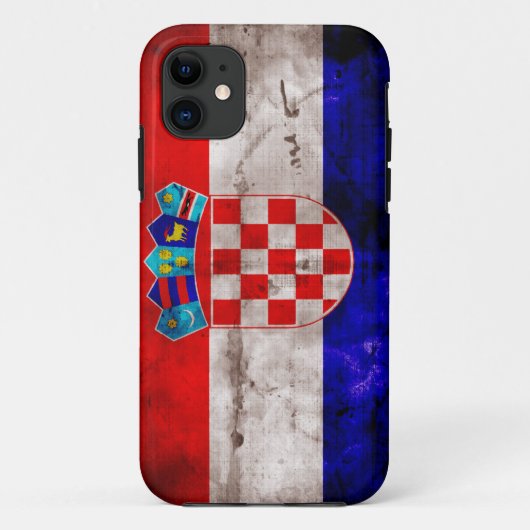 Kroatische Flagge Case-Mate iPhone Hülle (Rückseite)