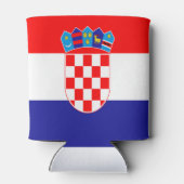 kroatische Flagge Dosenkühler (Rückseite)