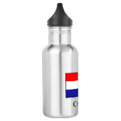 kroatische Flagge Edelstahlflasche (Links)