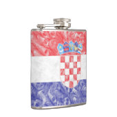 Kroatische Flagge Flachmann (Rechts)