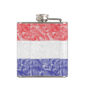 Kroatische Flagge Flachmann (Rückseite)