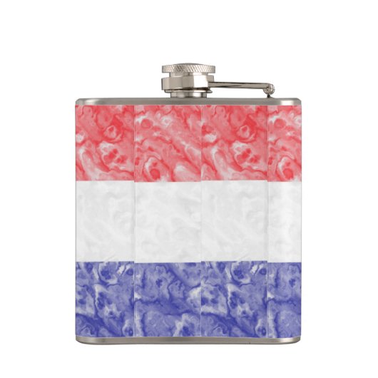 Kroatische Flagge Flachmann (Rückseite)