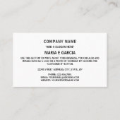 Kroatische Flagge, Flagge Kroatiens Visitenkarte (Rückseite)