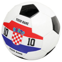 Kroatische Flagge Fußball mit benutzerdefinierter