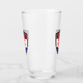 kroatische Flagge Glas (Links)
