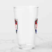 kroatische Flagge Glas (Rechts)