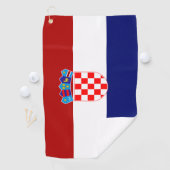kroatische Flagge Golfhandtuch (Insitu)